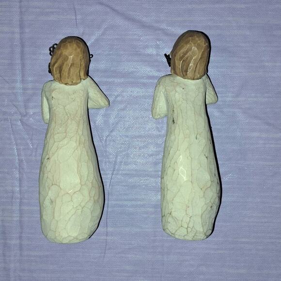 (2) Willow Tree Friendship Sculpted Hand-Painted Figures - Picture 2 of 3